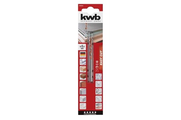 KWB Allzweckbohrer HM, EASY CUT, Ø 5 mm