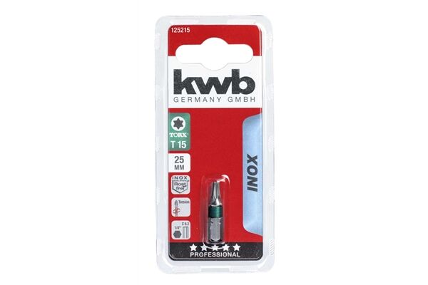  Bit, Inox, 25 mm, Torx 15