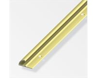 Alu Abschlussprofil 26x13 mm, 1 m (messing)