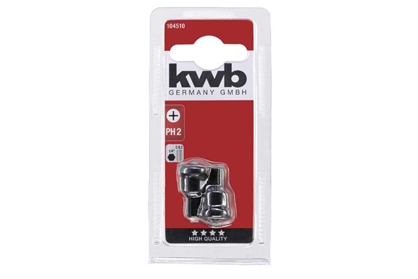 KWB Rigips-Schrauberbit-Set, 25 mm, PH 2, 2-tlg.