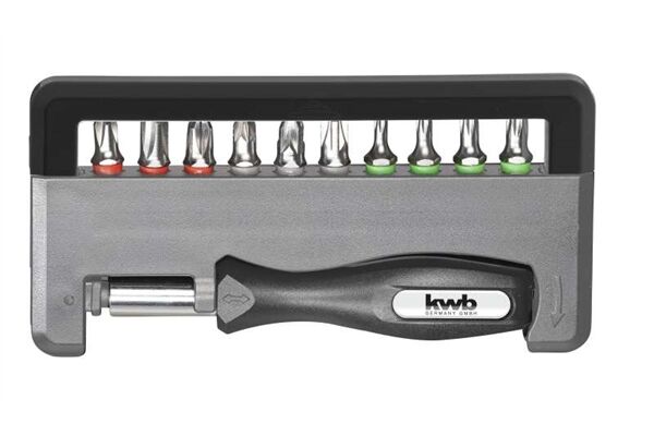  Handy Bitbox-Set, TQ 60 Stahl, PH/PZ/Torx, 12-tlg.