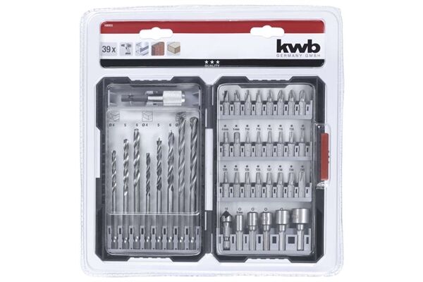 KWB Bit-Bohrerbox-Set, 39-tlg.