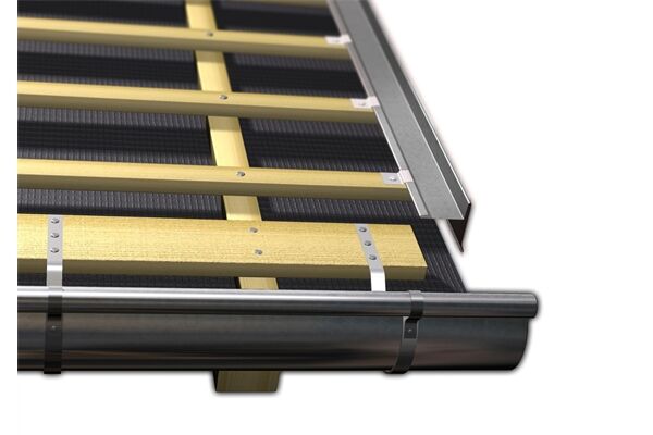  Ortblech, Alu, mit Wasserfalz, 250 x 1000 mm
