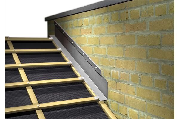 Winkelblech, Alu, mit Wasserfalz, 250 x 1000 mm
