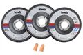  Schleifmopteller-Set, Ø 115 x 22 mm, 3-tlg.