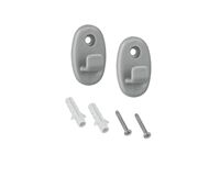 Onda, Befestigungshaken, 2er Set, grau, Nylon, (grau) 320 x 201 x 202 mm (H x B x T)