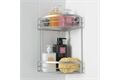  Viva Eckablage, 2 Etagen, Polytherm, metallic