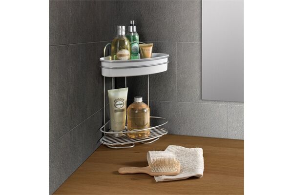  Orbit, 2 Eckregal, Chrometherm-PP, metallic