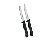 2 tlg Basic Line Steak- bzw. Tomatenmesser Set (inox/schwarz)