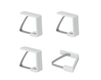 Tischtuchklammern, ABS, 4 St. (inox)