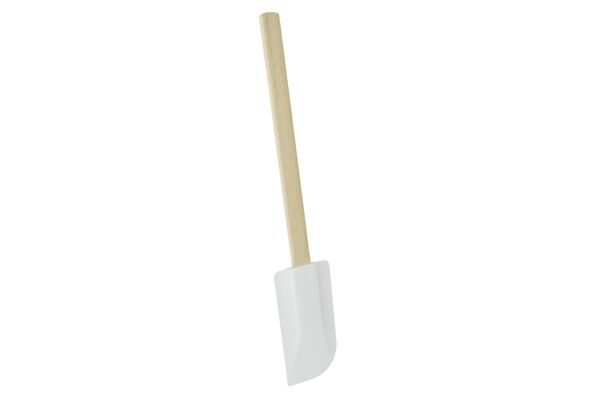  Teigschaber mit Holzgriff, 27 cm