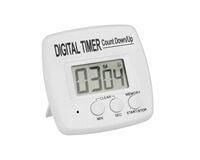 Digitime, Digital Timer mit Magnet, ABS (schwarz/weiß)
