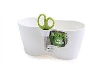 PROSPERPLAST Blumentopf Limes Dublo, 25 x 12 x 12 cm (weiß)