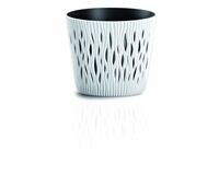 PROSPERPLAST Blumentopf Sandy Round, Ø 22,5 cm (weiß)