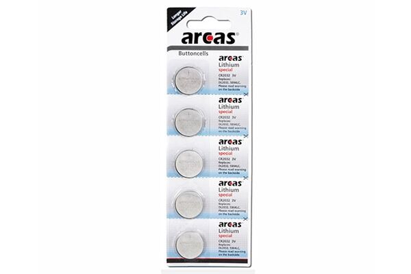  Knopfzellen-Batterie 5er Blister CR2032/BP5