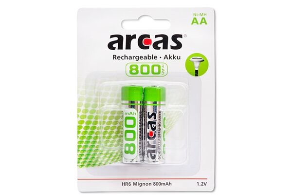  Mignon-Batterie 2er Blister 1,2V AA/HR6 800mAh