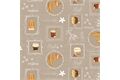Kaiman Wachstuch, PVC, Verona Taupe
