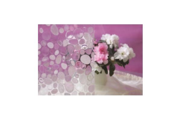 Kaiman Statische Folie, PVC, 150 cm x 45 cm, Kiesel