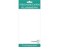 Kaiman Tischdeckenklammern, Kunststoff, 4 St. (transparent)