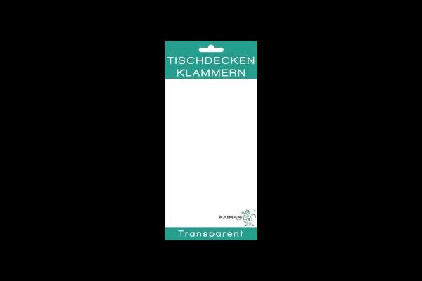 Kaiman Tischdeckenklammern, Kunststoff, 4 St.