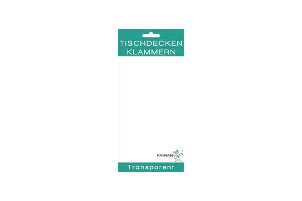 Kaiman Tischdeckenklammern, Kunststoff, 4 St.