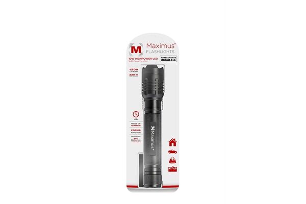  LED-Taschenlampe 10 W, 1200 Lumen