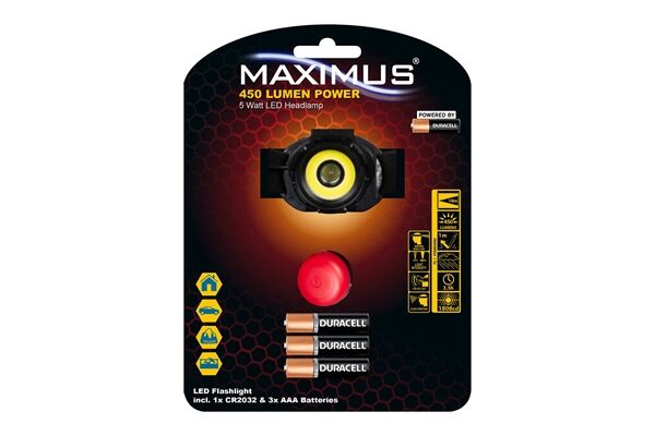  LED Kopflampe, 5 W, 450 Lumen