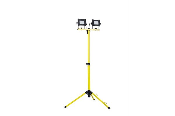  LED 2x10 W, Baustrahler mit Stativ, IP65