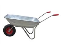 Gartenschubkarre, verzinkt (silber)