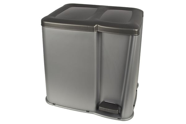  Treteimer,PP, 1x 14 L/1x 6 L, 40x40x31 cm