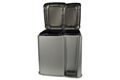 Treteimer,PP, 1x 14 L/1x 6 L, 40x40x31 cm