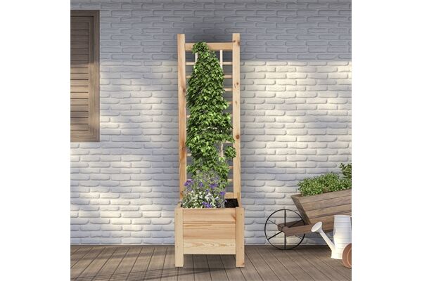  Blumenkasten mit Rankgitter, 120 x 40 x 40 cm