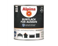 Alpina Buntlack für Außen, seidenmatt, 750 ml (anthrazitgrau)