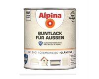 Alpina Buntlack für Außen, glänzend, 750 ml (cremeweiß)