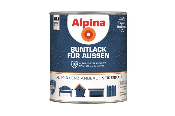 Alpina Buntlack für Außen, seidenmatt, 750 ml