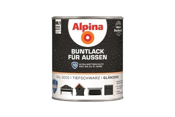 Alpina Buntlack für Außen, glänzend, 750 ml