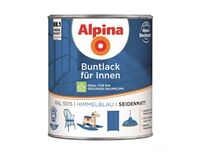 Alpina Buntlack für Innen, seidenmatt, 750 ml (himmelblau)
