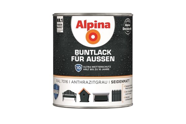 Alpina Buntlack für Innen, seidenmatt, 750 ml