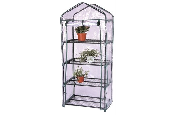  Foliengewächshaus, PVC, 4 Etagen, 69 x 50 x 160 cm