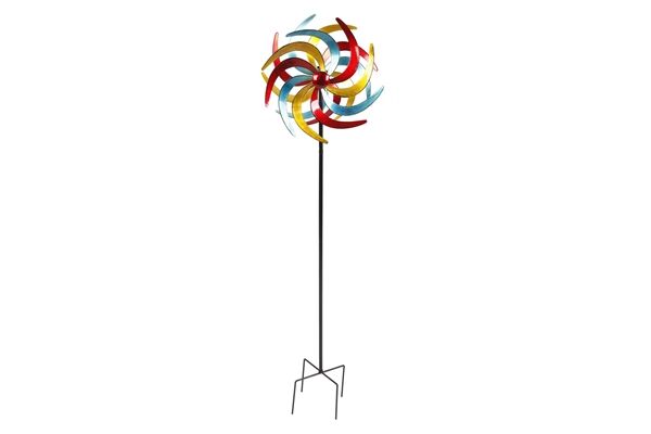  Deko, Doppel-Windrad, Metall, Ø 38 cm
