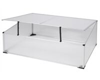 Frühbeet, Alu/PVC, 100 x 60 x 30/40 cm