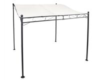 Anbaupavillon, PVC/Stahl, 2,5 x 3 m (creme)