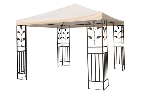  Metallpavillon, PVC,Metall, 3 x 3 x 2,6 m