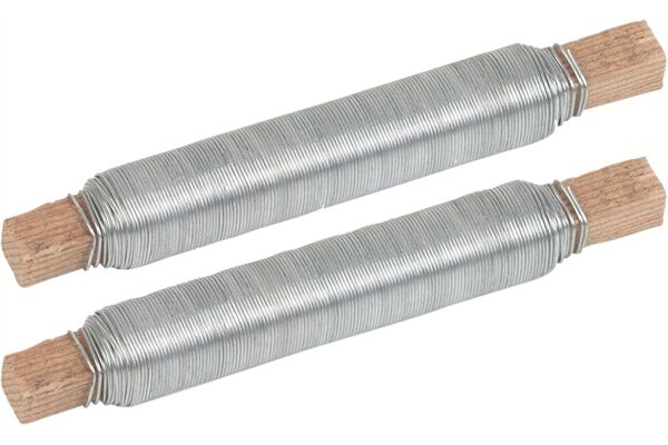  Blumendraht verzinkt, Ø 0,6 mm, 100 g, 2 St.