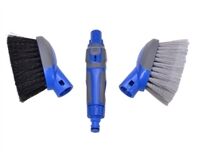 Filmer Reifen-Waschbürstenset, 3in1 (grau/blau)