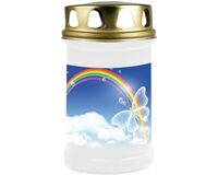 Premium Grablicht, ca. 14,5 cm, Himmel (weiß/gold)