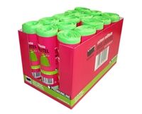 15 Müllbeutel, LDPE, Zugband mit Apfelduft, 20 L (grün)