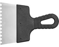 Zahnspachtel, 6 x 6 mm, 150 mm
