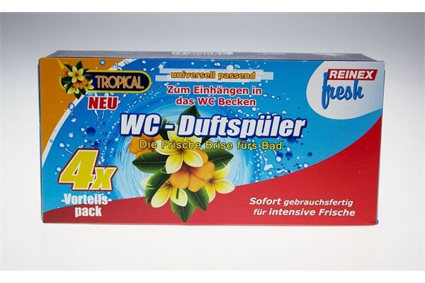  Reinex Fresh, WC Duftspüler, Tropical, 4 St.