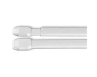 Vitragestange 2er Set, ausziehbar, 60-90 cm (weiß)